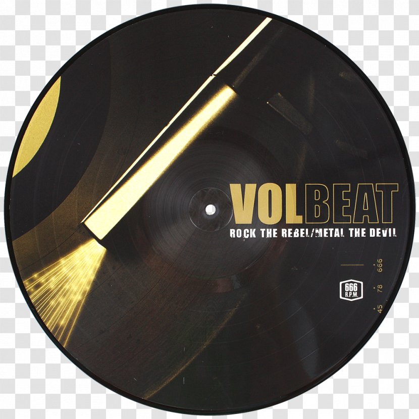 Rock The Rebel/Metal Devil Volbeat Phonograph Record Hard Album - Flower - Maiden England Transparent PNG