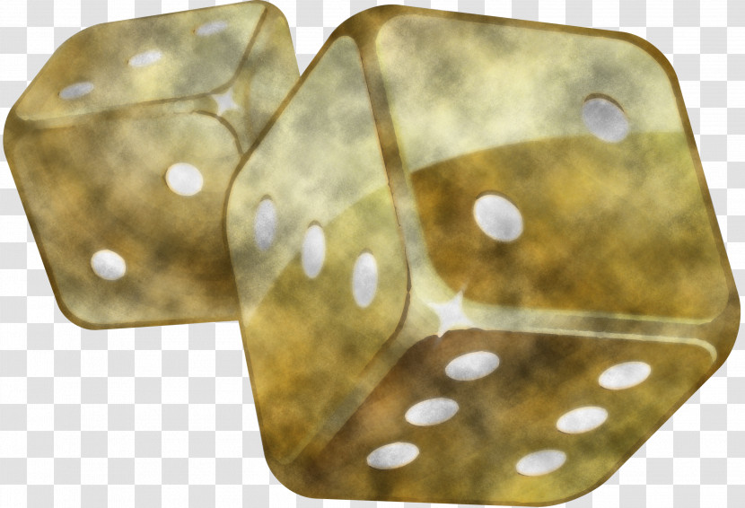 Games Yellow Brown Dice Pattern Transparent PNG