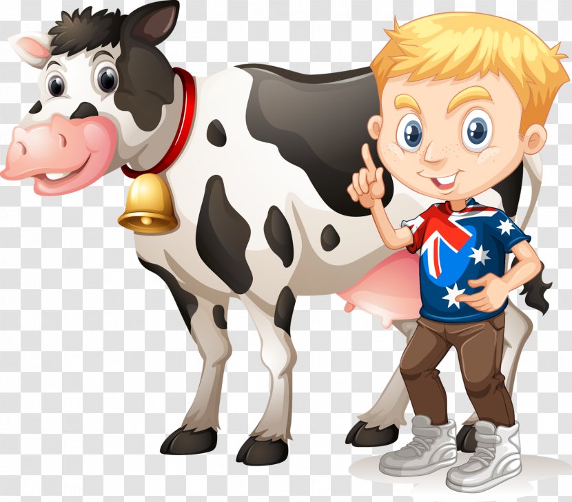 Dairy Cattle Milk Royalty-free - Farm - Cows Transparent PNG