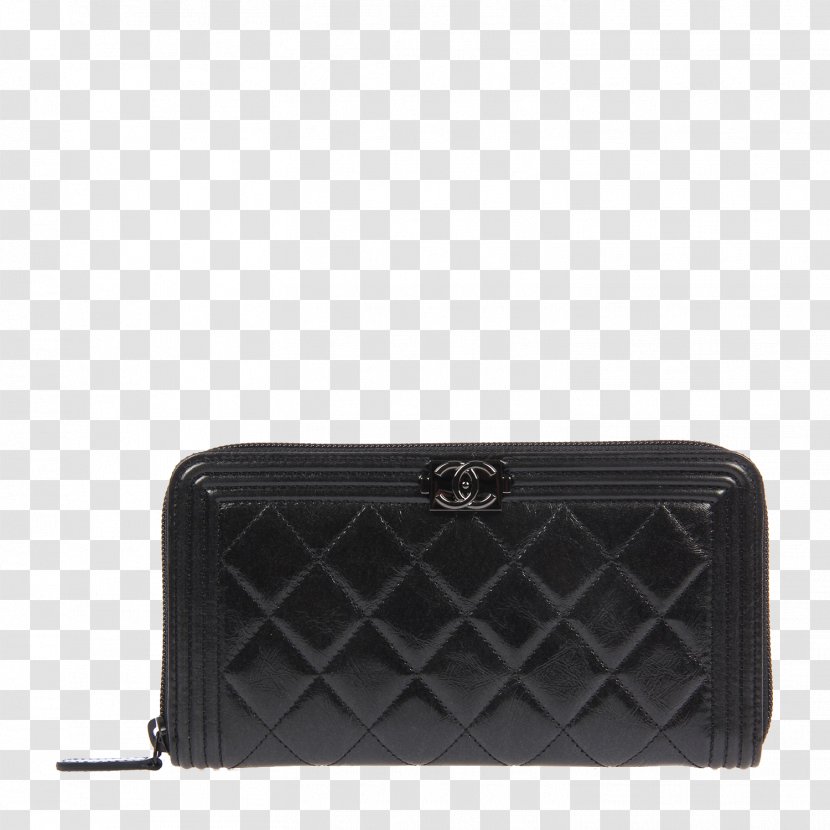 Handbag Leather Wallet Coin Purse - Chanel Black Transparent PNG