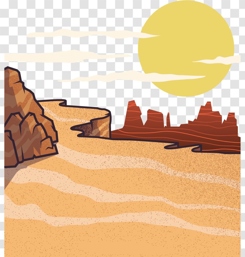 Desert Download Euclidean Vector Arid Erg - Landscape Transparent PNG