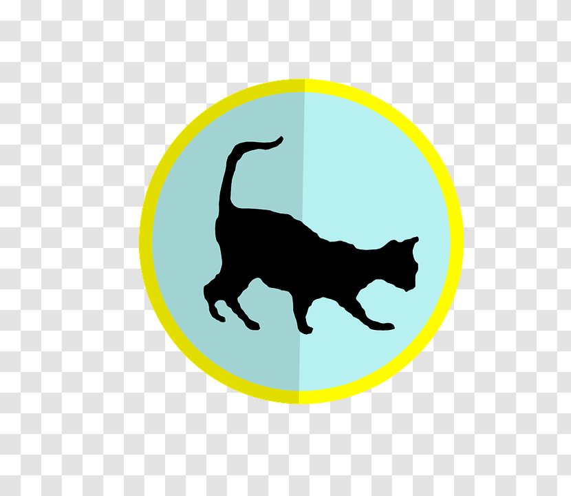 Black Cat - Silhouette Transparent PNG