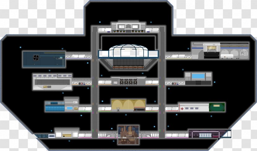 Starbound Mother Ship Game Spacecraft - Teleportation - Space Station Transparent PNG