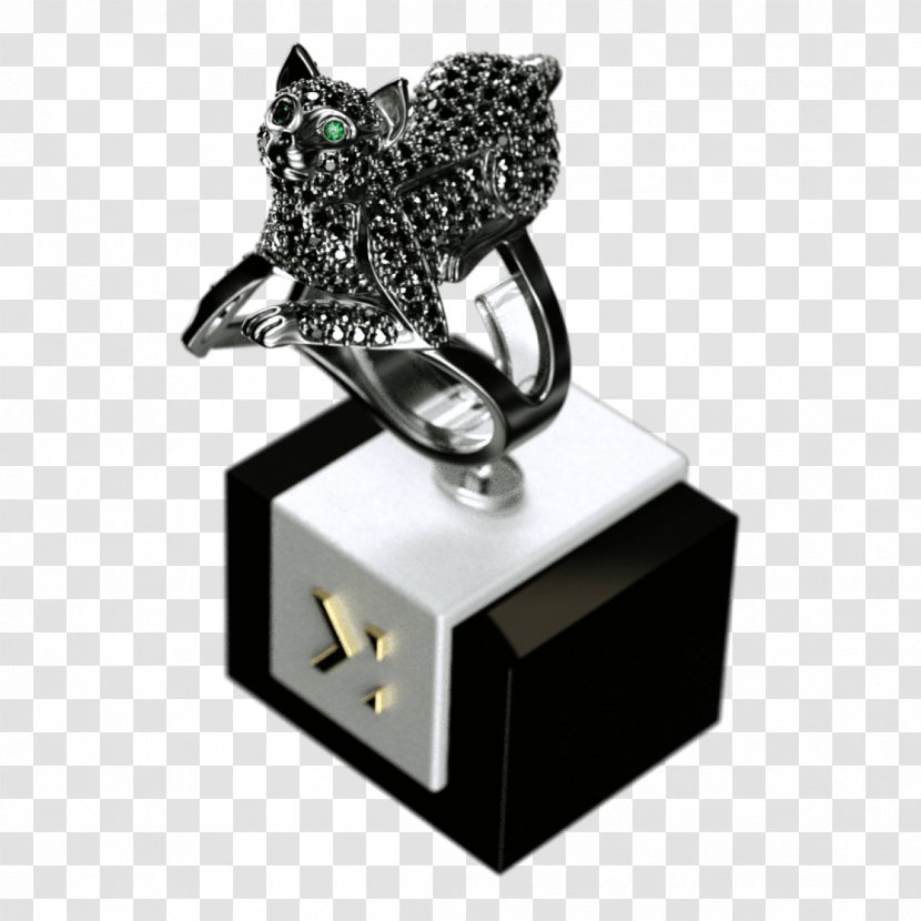 Cat Jewellery Ring Swarovski AG Digit - Small To Medium Sized Cats Transparent PNG