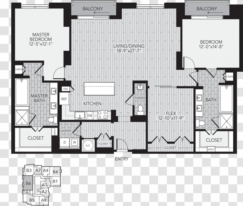 Floor Plan Studio Apartment House Transparent PNG