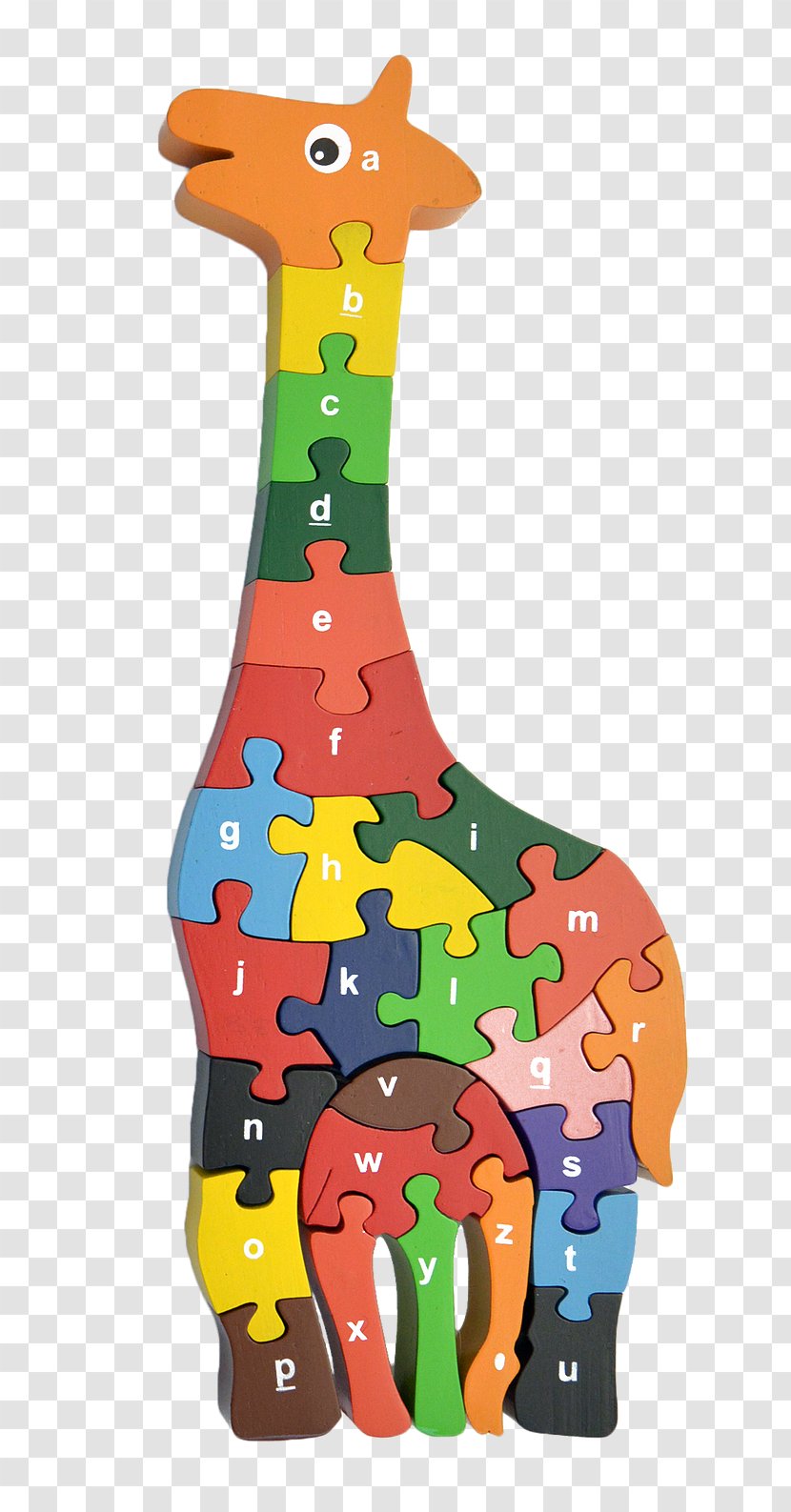 Jigsaw Puzzles Giraffe Toy Alphabet Snake - Education Transparent PNG