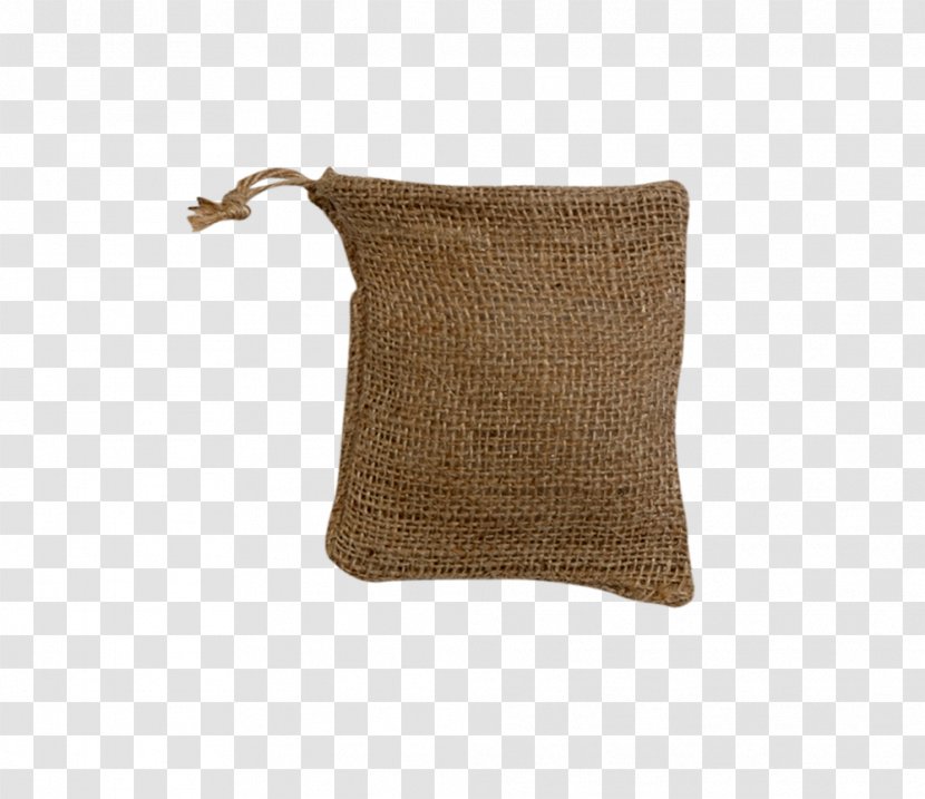 Hessian Fabric Gunny Sack Coffee Bag Drawstring - Cushion Transparent PNG