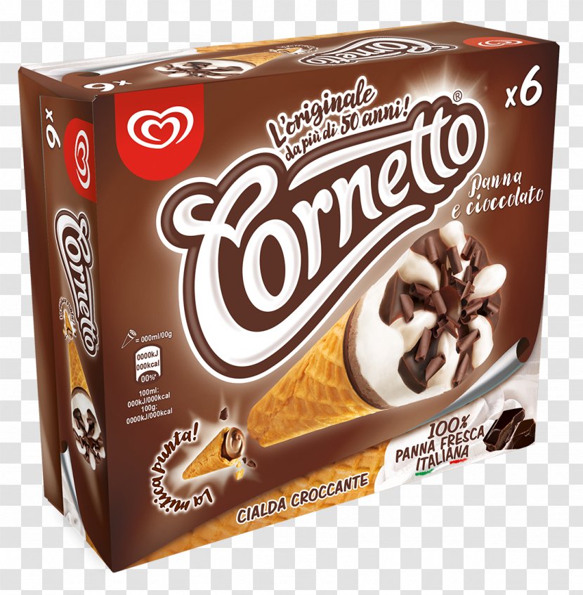 Ice Cream Cones Cornetto Algida - Milka Transparent PNG