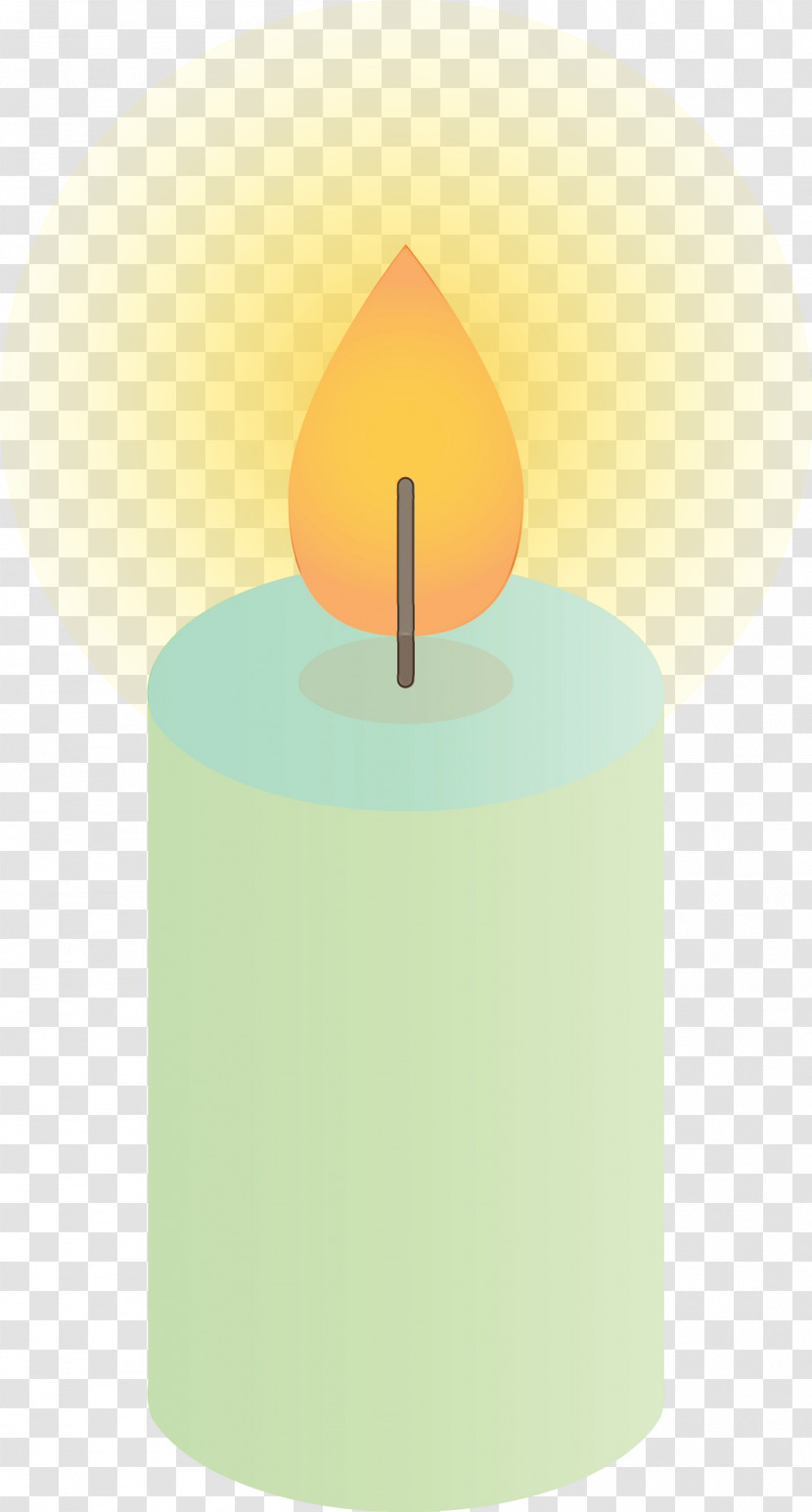 Lighting Flameless Candle Wax Candle Cylinder Transparent PNG