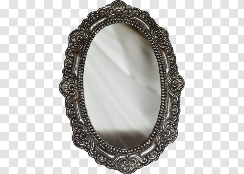 Mirror Transparency And Translucency Silver 1900s - Oval Transparent PNG