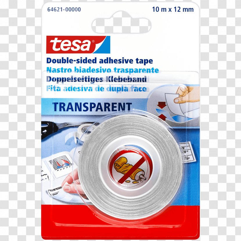 Adhesive Tape Paper TESA SE Ribbon Double-sided Transparent PNG