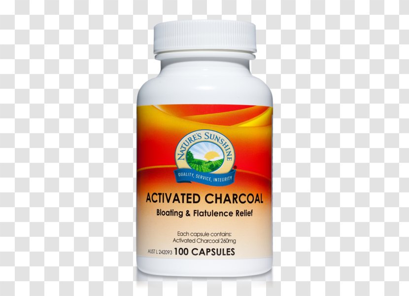 Nature's Sunshine Products Activated Carbon Charcoal Capsule Dietary Supplement - Liquid Transparent PNG