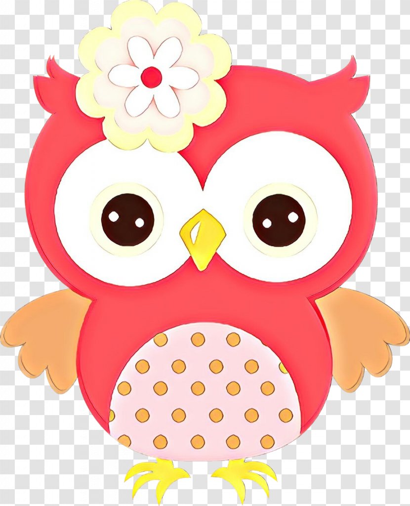 Owl Pink Clip Art Cartoon Bird Of Prey Transparent PNG