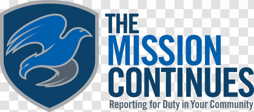 Logo The Mission Continues Veteran Military Operation Stand Down - Text Transparent PNG