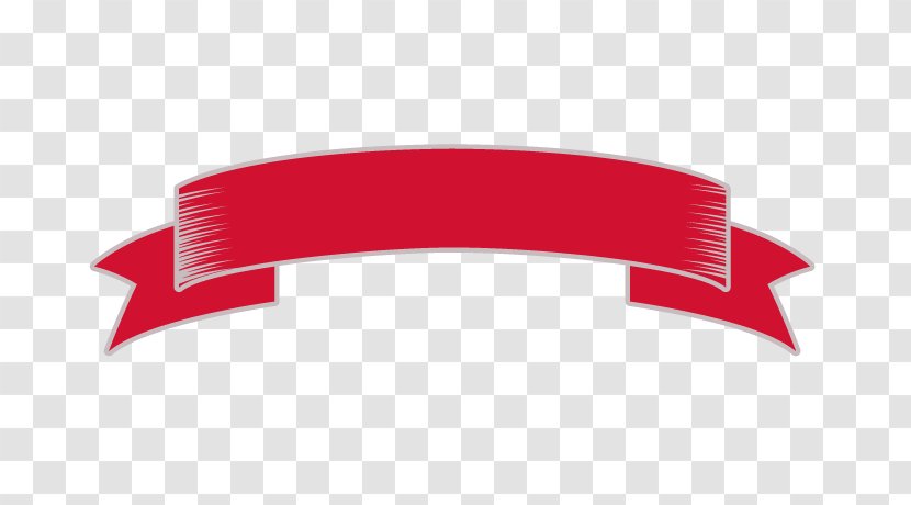 Ribbon - Red - Illustrator Transparent PNG