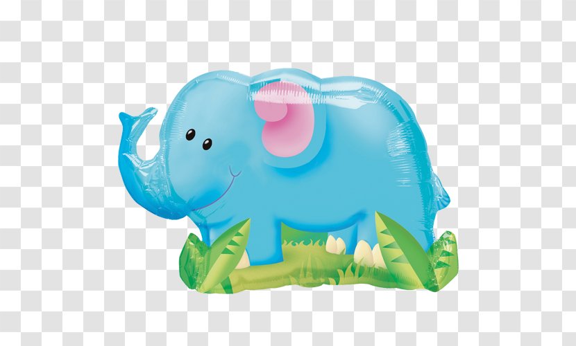 Balloon Birthday Party Elephantidae Greeting & Note Cards - Organism Transparent PNG
