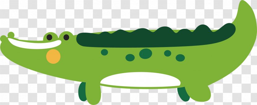 Crocodile Clip Art - Frame - Green Vector Transparent PNG