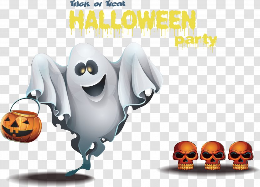 Halloween Trick-or-treating Ghost Holiday - Horror Elemental Transparent PNG