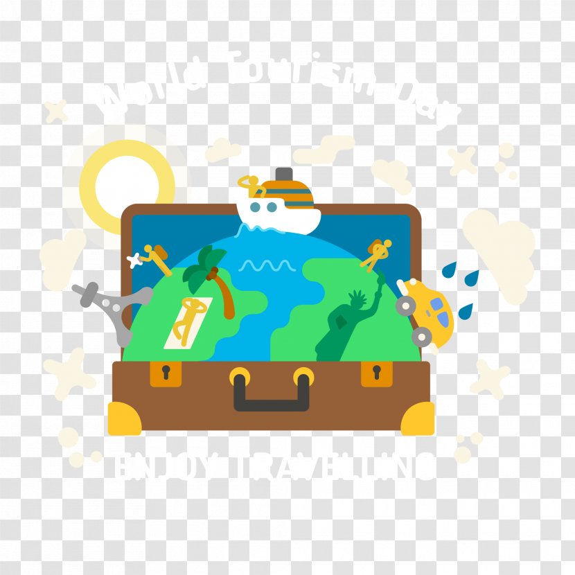 Travel Euclidean Vector Illustration - Technology - Creative Luggage Transparent PNG