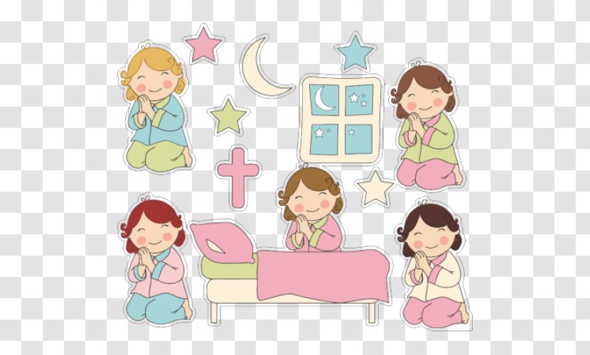 Bedtime Prayer Child Clip Art - Cartoon Transparent PNG