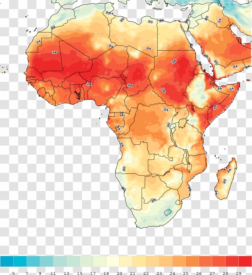 Sahara East African Plateau Climate Of Africa Temperature Average - Change Transparent PNG