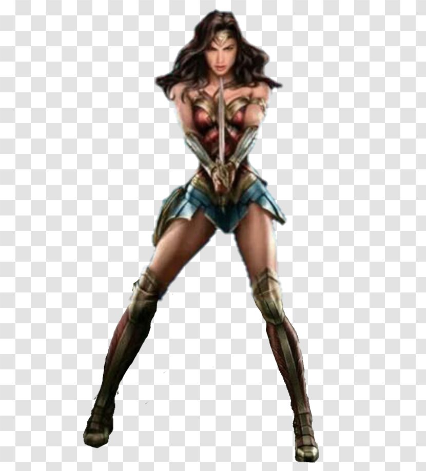 Diana Prince Ares Cyborg Standee Poster - Gal Gadot Transparent PNG