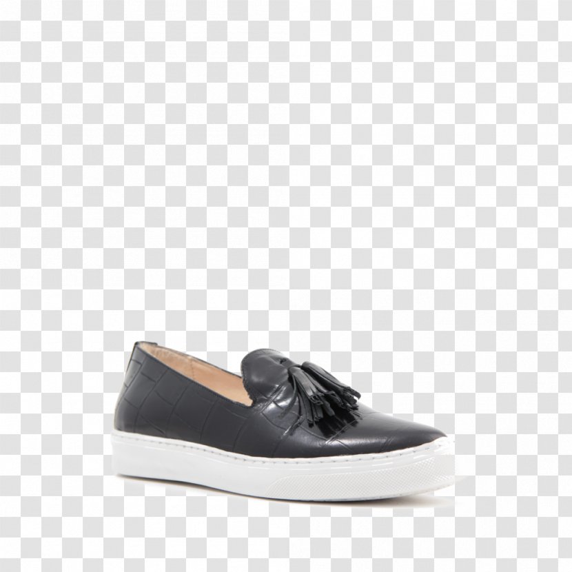 Sneakers Slip-on Shoe Leather Suede - Black - Burberry Transparent PNG