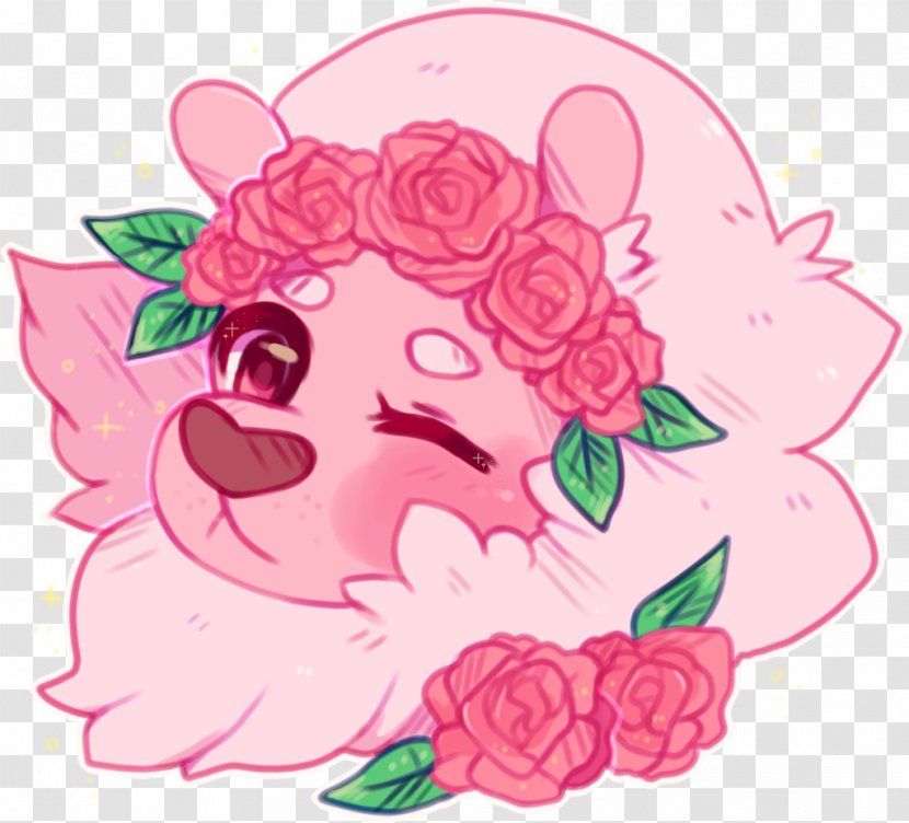 Garden Roses Lion Drawing Fan Art - Frame Transparent PNG