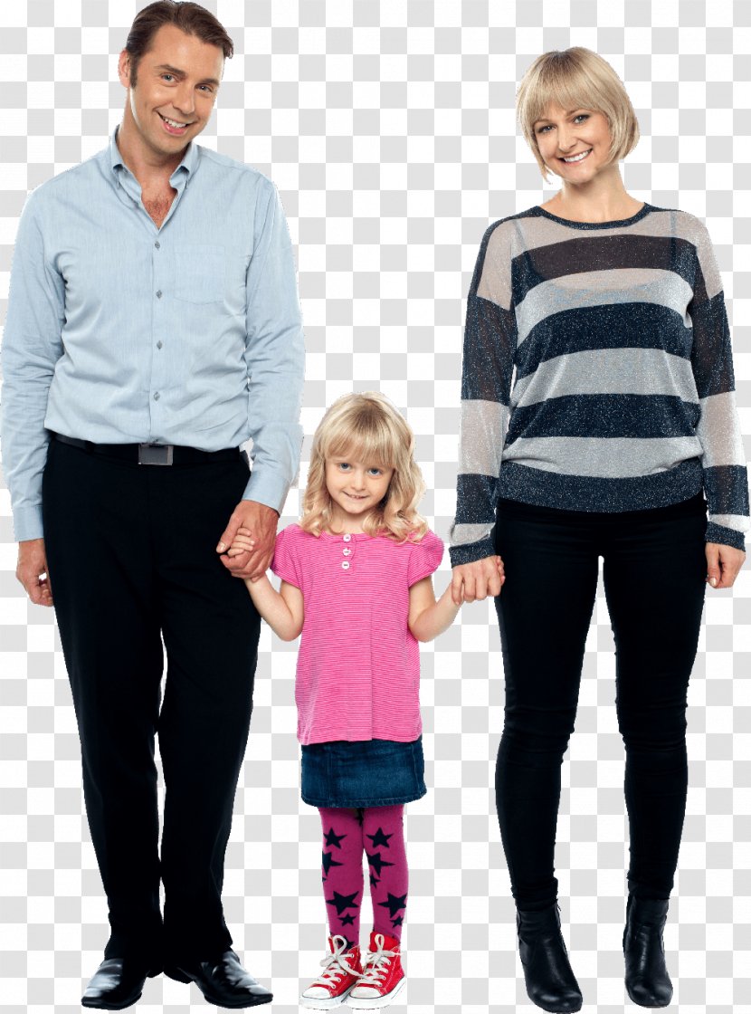 Stock Photography Parent Family Child Holding Hands - Jeans Transparent PNG