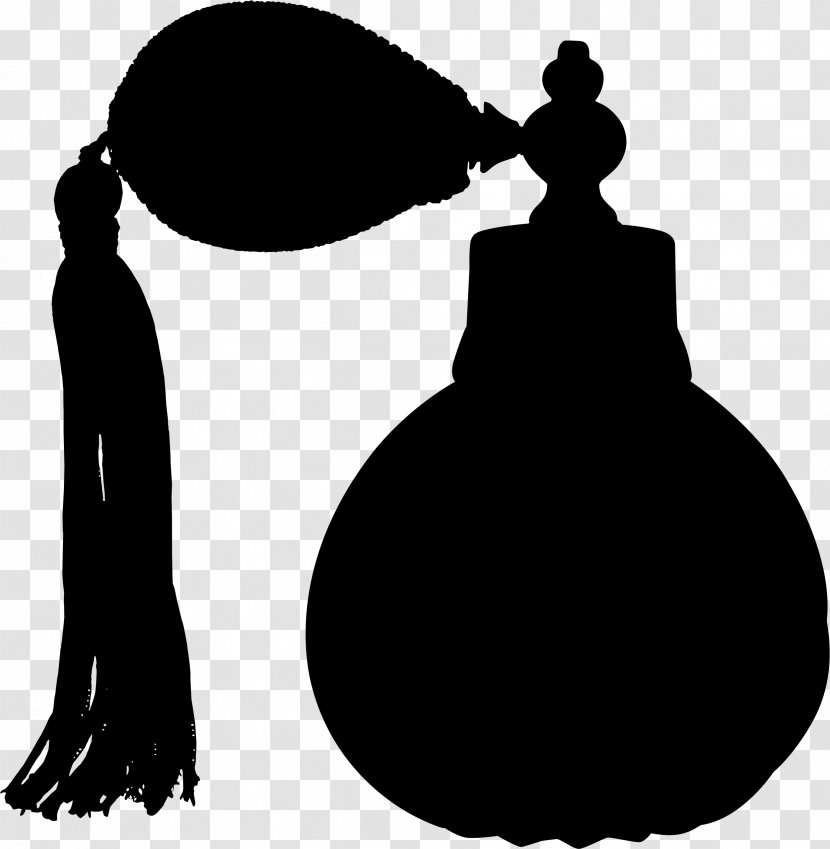 Black & White - Perfume - M Clip Art Silhouette Transparent PNG