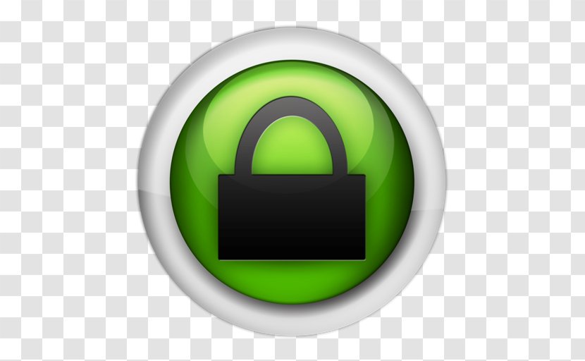 Circle Font - Green - Security Lock Icon Transparent PNG