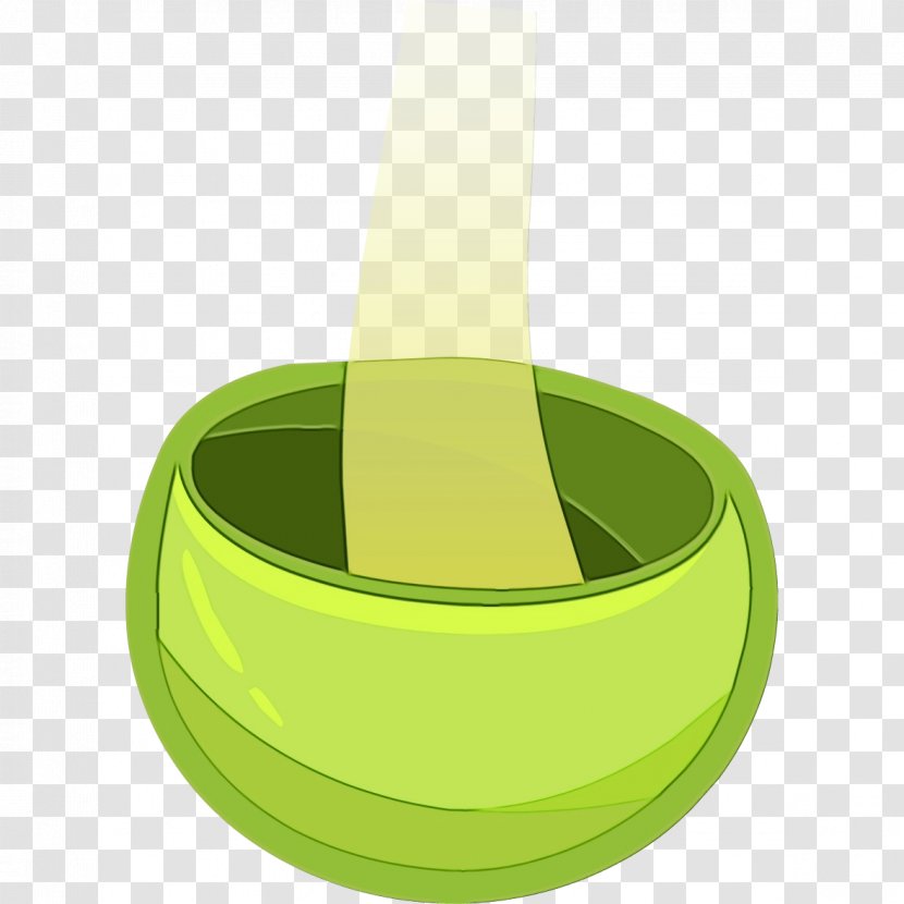 Green Yellow Clip Art Circle Bowl - Wet Ink Transparent PNG