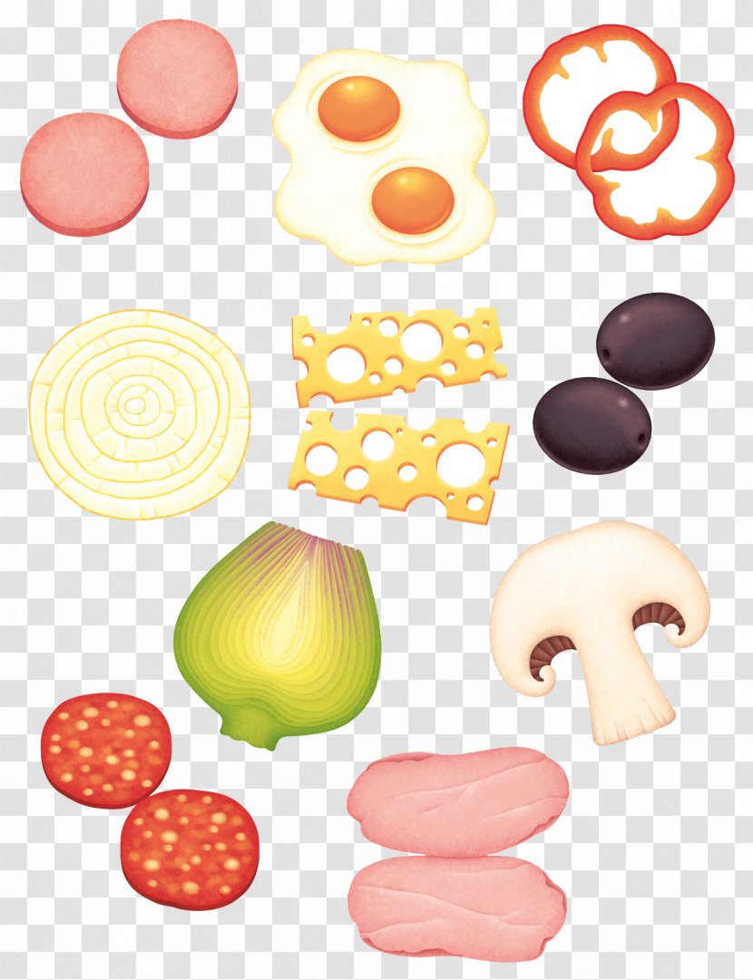 Hamburger Ham And Cheese Sandwich Cheeseburger Pizza - Cartoon Onion Transparent PNG