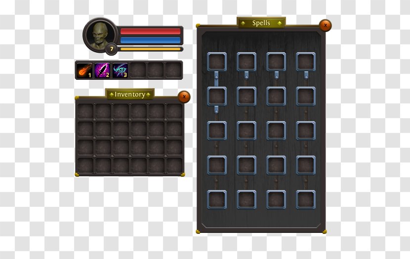 Graphical User Interface Role-playing Game Button - Ui Transparent PNG
