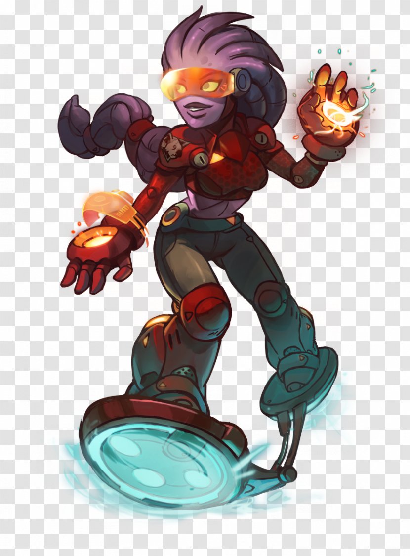 Awesomenauts Marty McFly Character Ronimo Games TV Tropes - Skin - Cyborg Transparent PNG