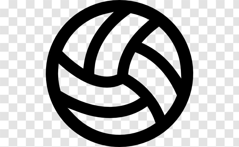 Beach Volleyball Sport - Black And White Transparent PNG