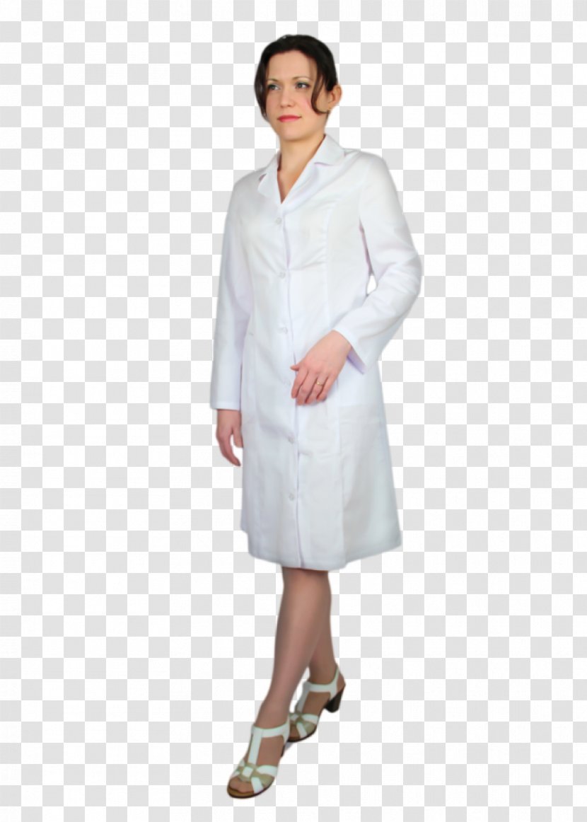 Lab Coats Dress Sleeve Outerwear Costume - Uniform - медсестра Transparent PNG