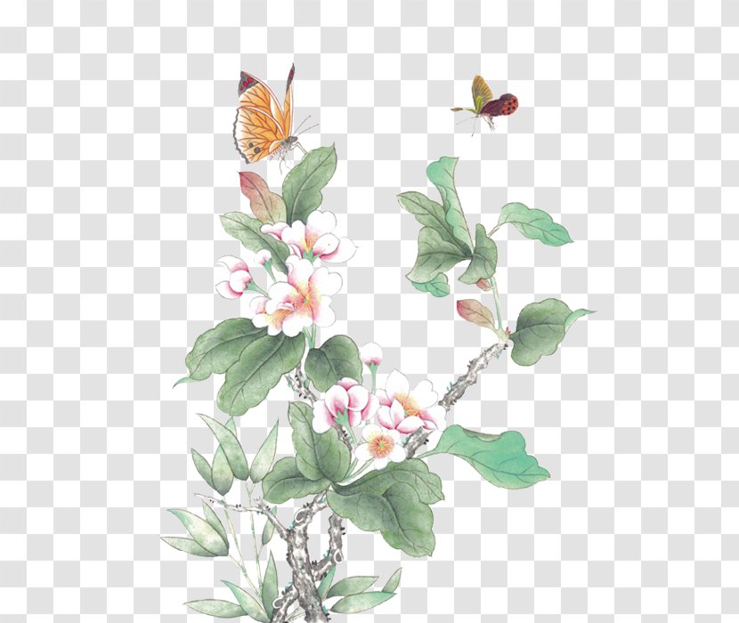 Chinese Painting Tattoo Body Art Flower Transparent PNG