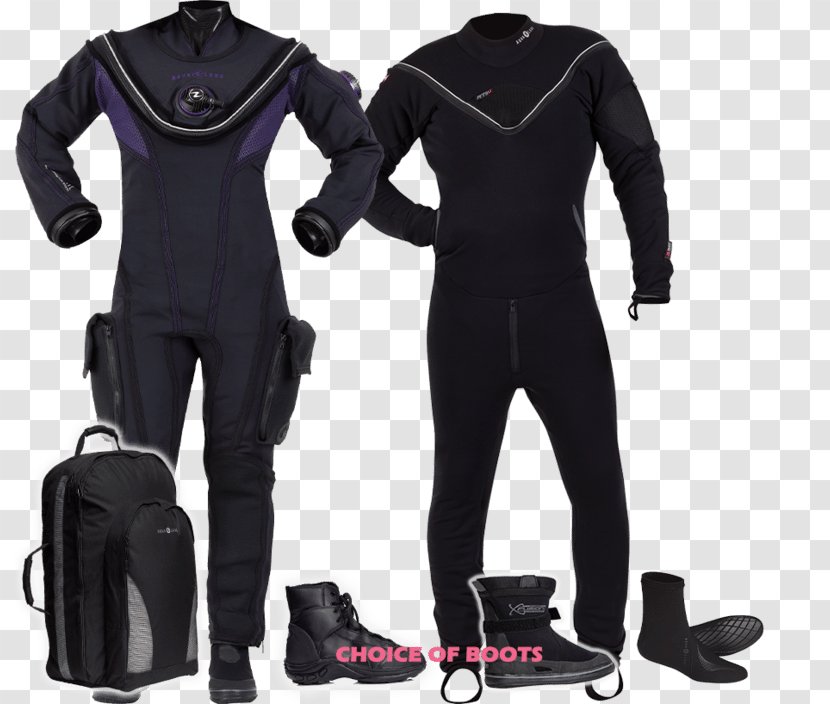 Dry Suit Aqua Lung/La Spirotechnique Scuba Diving Apeks Aqua-Lung - Wetsuit - Standard Dress Transparent PNG