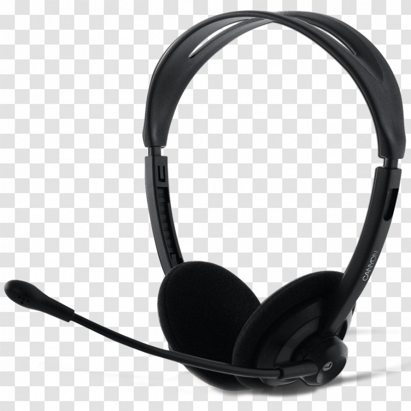 Microphone Laptop Headphones Canyon Headset Black CNR-FHS04 Transparent PNG