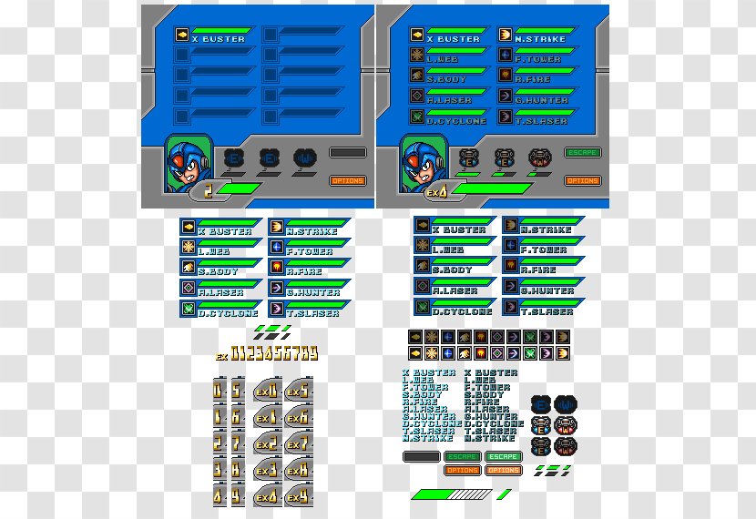 Mega Man X4 Maverick Hunter X X5 Microcontroller X8 - Sprite Transparent PNG