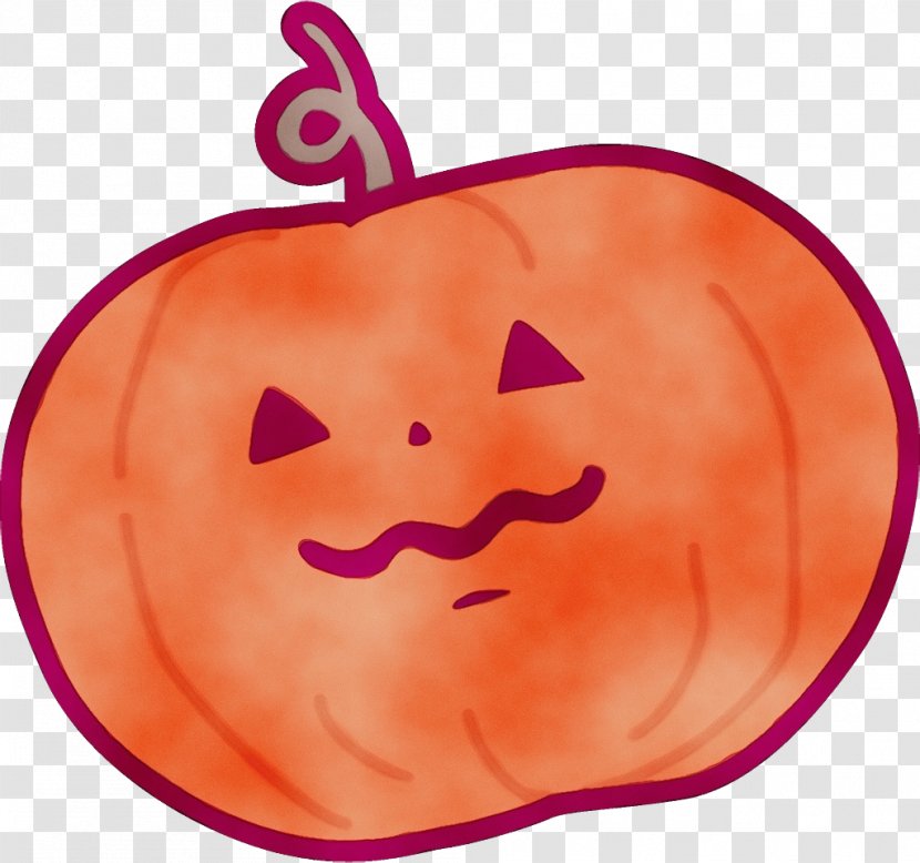 Orange - Pink - Mouth Jackolantern Transparent PNG