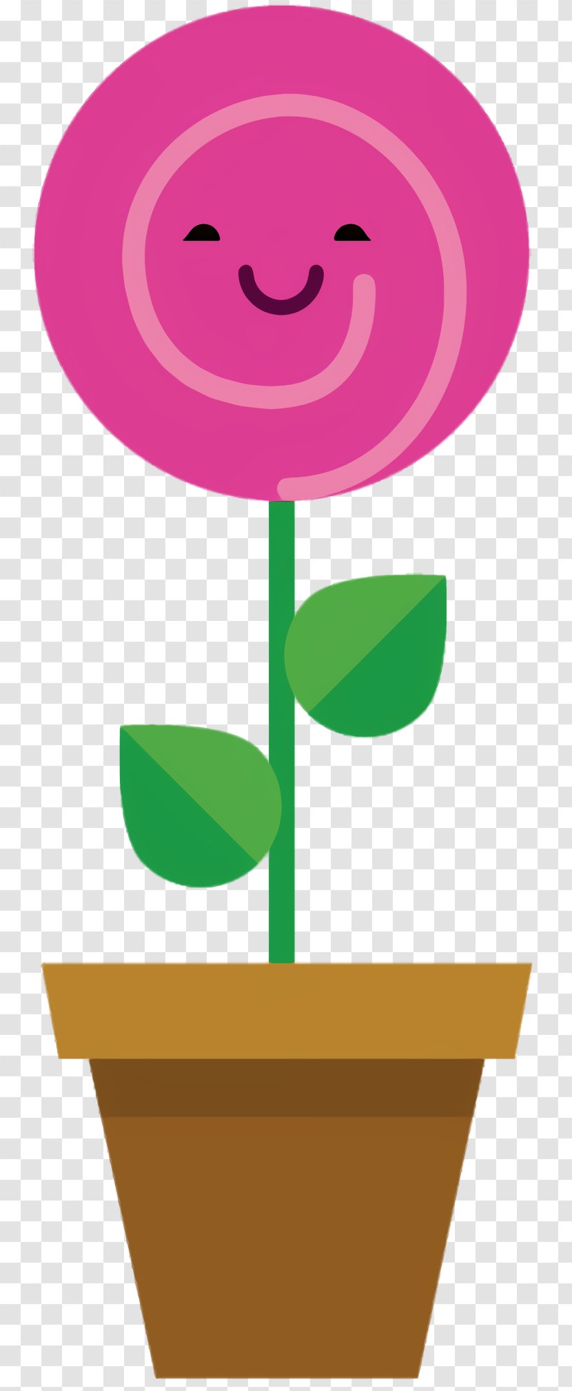 Pink Flower Cartoon - M - Symbol Plant Stem Transparent PNG