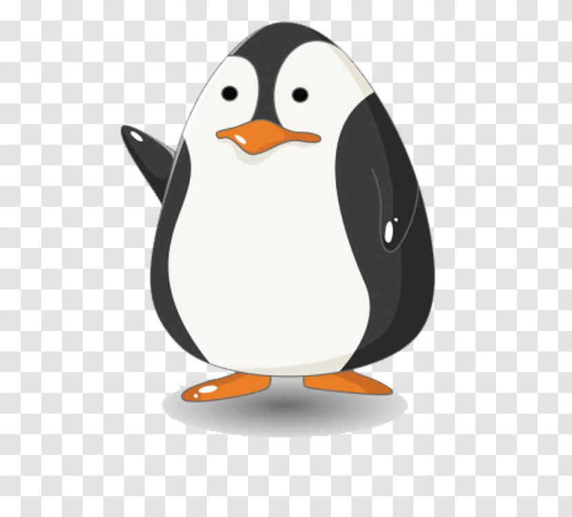 Penguin Cartoon Obesity - Illustrator Transparent PNG