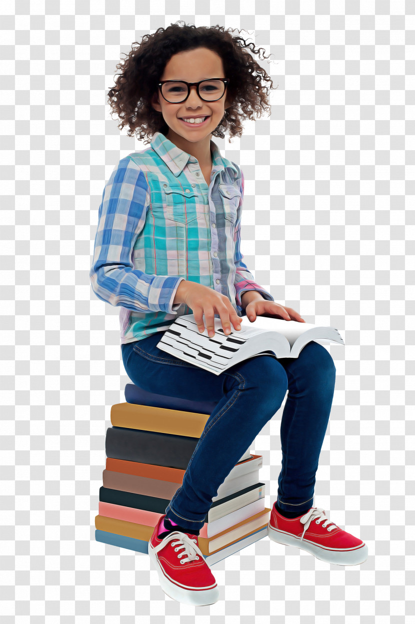 Sitting Reading Learning Footwear Student Transparent PNG