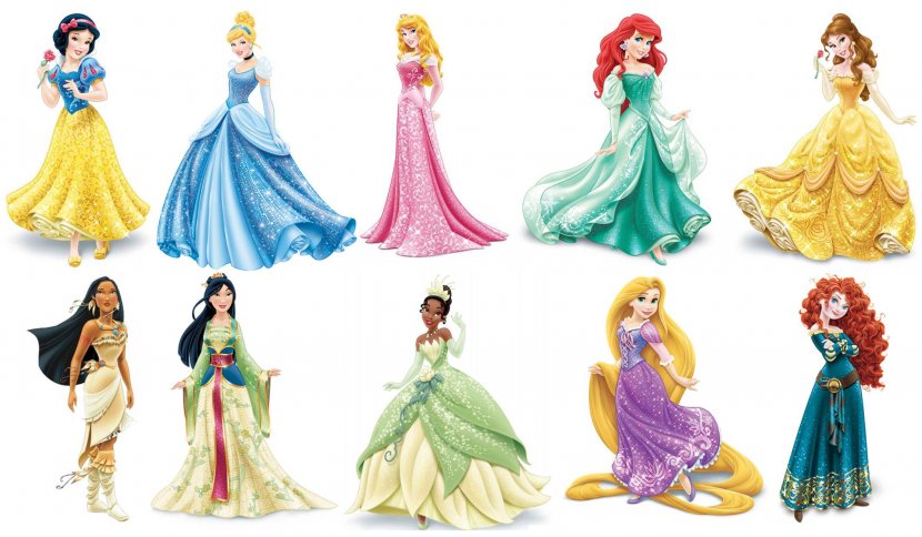 Rapunzel Elsa Belle Anna Disney Princess - Poster - Cliparts Transparent PNG