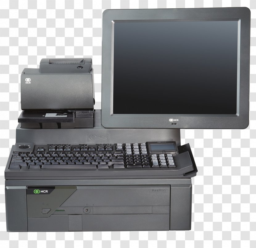 NCR RealPOS Corporation Point Of Sale Cash Register Laptop - Computer Transparent PNG