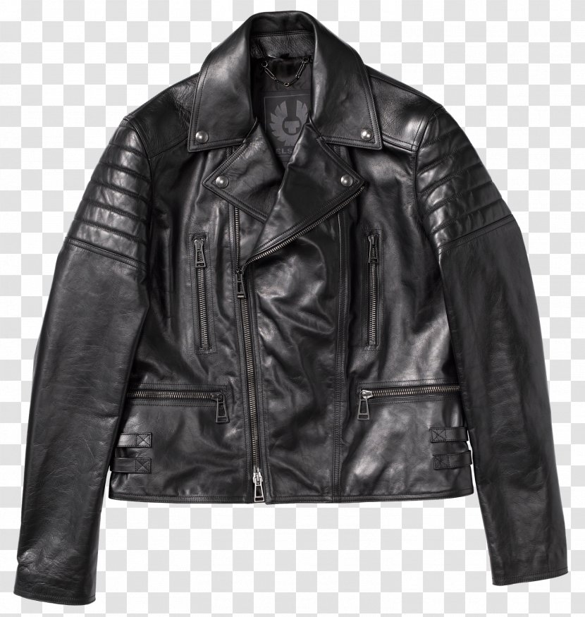 Leather Jacket Shearling Flight - Outerwear Transparent PNG