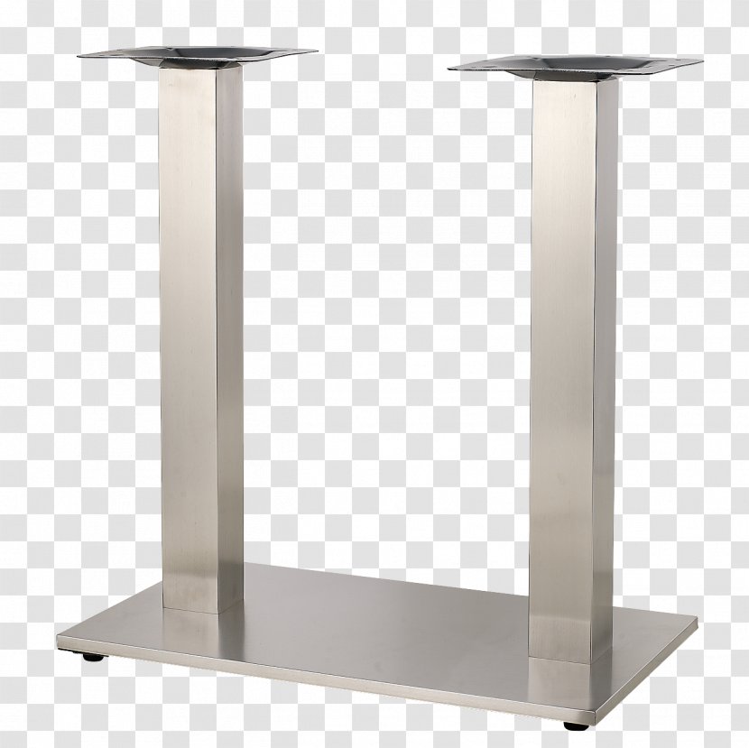 Table Stainless Steel Pedestal Brushed Metal - Furniture Transparent PNG