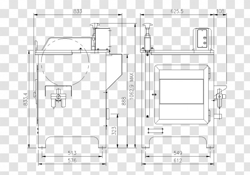 Technical Drawing /m/02csf Floor Plan - Saw Transparent PNG